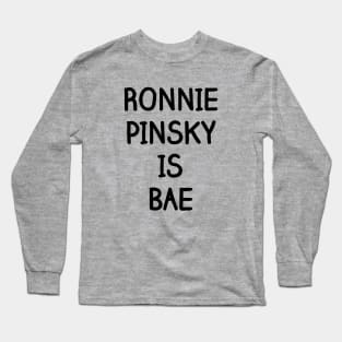 Ronnie Pinsky Is Bae Shirt (Font #2) - Salute Your Shorts, The Splat, Nickelodeon Long Sleeve T-Shirt